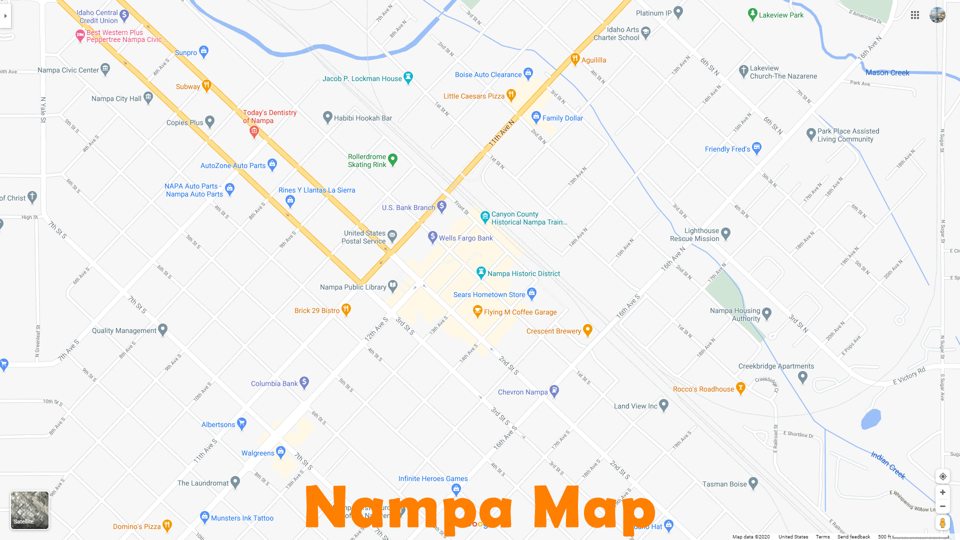 Nampa map